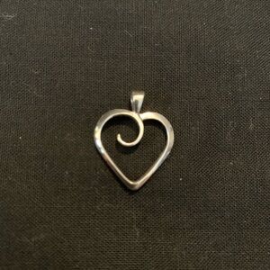 Elegant Sterling Silver Heart Pendant